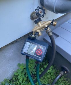 ATDAWN 4 Way Brass Hose Splitter, 3/4" Brass Hose Faucet Manifold, Garden Hose Adapter Connector 14 71tv6kYoABL