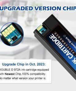 DOUBLE D (Upgraded Chip Compatible Ink Cartridge Replacement for HP 972 972A for HP PageWide 377dw, PageWide Pro 477dw 477dn 577dw 577z 452dn 452dw 552dw P55250dw P57750dw, 4PACK 4 Pack 10 71tvCyYkuqL