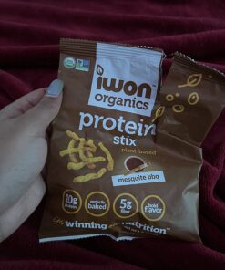 IWON Organics Mesquite BBQ Flavor Snack Stix, High Protein and Organic Healthy Snacks, 8 Bags, 1.5 Ounce 15 71tw2a1flIL