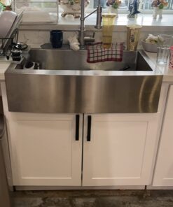 Kraus KHF200-33 Standart PRO Stainless Steel Sink 33 inch Farmhouse Apron Single Bowl 16 gauge Rounded Apronfront 47 71tw4DDc7hL