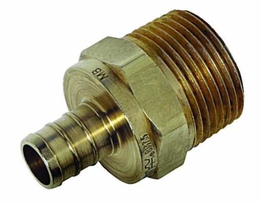 Watts PEX LFP-710 Male Adapter 3/4-Inch Barb x 3/4-Inch Male Pipe Low-Lead, Brass