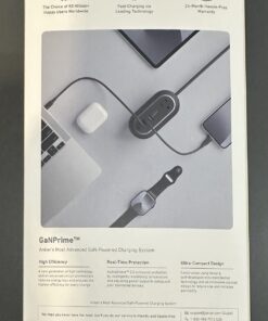 Anker GaNPrime 65W Charging Station, 615 USB C 5-in-1 Power Strip for Travel and Work with 2AC,2 USB C, USB A, 3ft,Power Delivery for iPhone 15/15 Plus/15 Pro/15 Pro Max,and More(Black) Black 80 71tx4lc6mrL