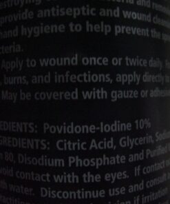 Dynarex Povidone Iodine Prep Solution USP, Effective Topical Antiseptic Liquid for Skin and Mucosa, Cleansing and Preparation, Brown, 1 - 16 Fluid Oz. Bottle Unflavored 16 Fl Oz (Pack of 1) 27 71tx6tpIziL