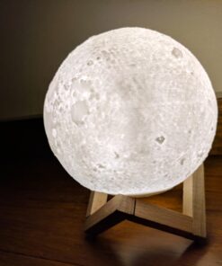 LAWOHO Moon Lamp LED Lighting Night Light 5.9 Inch 3 Colors Dimmable Vibration Control Bedside Baby Nursery 3D Printing Table Lamp for Kids Bedroom Home Decorative Birthday Christmas Xmas Gift 5.9" 17 71txHtOMmyL