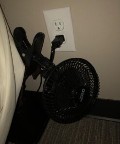 Comfort Zone 6 INCH - 2 Speed - Adjustable Tilt, Whisper Quiet Operation Clip-On-Fan with 5.5 Foot Cord and Steel Safety Grill, Black 32 71txV88Y8ML