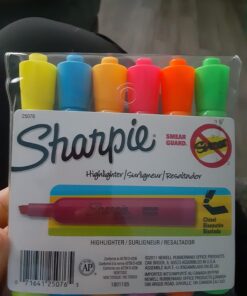 Sharpie Accent Tank-Style Highlighters, 6 Colored Highlighters (25076) 27 71txibAyfTL