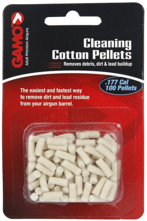 Gamo 621241254CP Air Rifle Cotton Cleaning Pellets, .177 Caliber (100 Count),White