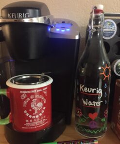 Bormioli Rocco Giara Swing Top Bottles 33 ¾ Ounce-4 Pack Round Clear Glass Grolsch Flip Top Bottle With Stopper, for Beverages, Smoothies, Kefir, Beer, Soda, Juicing, Kombucha, Water, Milk and Vinegar 4 Pack 40 71tyWSOrfL