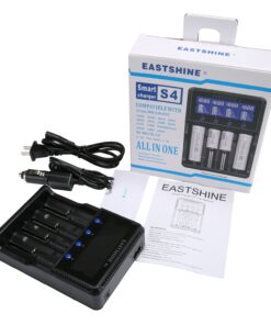 Universal Smart Battery Charger 4 Bay for Rechargeable Batteries NiMH NiCd AA AAA C Li-ion LiFePO4 IMR 18650 21700 20700 26650 14500 16340 18500 10440 18350 RCR123a LCD Display UL Listed 33 71tzRd9vaTL