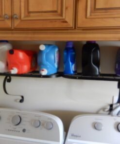 Vdomus Wall Mounted Pot and Pan Rack for Kitchen, Cookware Hanging rack with 10 Hooks Included, Hanging Pan Organizer, Black 24 x 10 Inches 43 71tzcGfnu8L