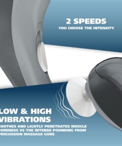 Wahl All Body Corded Light Soothing Vibratory Massager with 4 Attachment Heads - 2 Massaging Speeds - Massage Tools for Back Massage, Foot Massage, Neck Massage, and Leg Massage. - 4120-600 Grey 5 Piece Set 14 71tzrtlXVlL