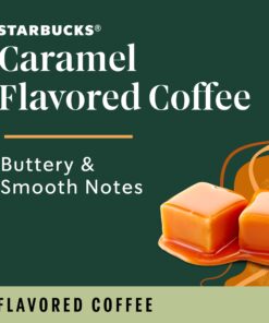 Starbucks Medium Roast K-Cup Coffee Pods — Caramel for Keurig Brewers — 6 boxes (60 pods total) 10 Count (Pack of 6) 12 71u 8KesDL