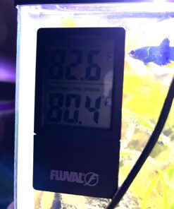 Fluval 2-in-1 Digital Aquarium Thermometer 10 71u dFuuTbL