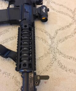 -Combat Vet Owned Company- Dagger Defense Tactical flip up BUIS Picatinny Rail Mounted Backup Iron Sights. Black 44 71u k7RctL