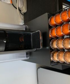 RECAPS Coffee Pod Holder Pod Drawer Storage Pods Holder Coffee Capsules Kitchen Organizer Compatible with Vertuoline Vertuo Stores 40 Capsules Black Color Cast Iron 48 71u0rFUknjL