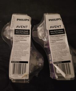 Philips AVENT Natural Response Baby Bottle Nipples Flow 5, 6M+, 4pk, SCY965/04 6 Month + 36 71u1WOOM7L