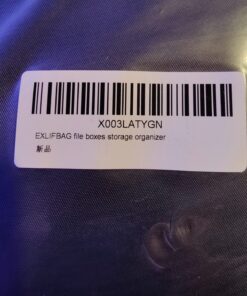 EXLIFBAG File Organizer, Fireproof File Box with Lids, Important Document Organizer Box with Lock, Portable File Folder Organizer with Handle Black 1 Layer 71 71u1rQZnM0L