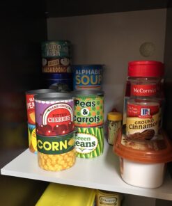 Melissa & Doug Let's Play House! Grocery Cans Play Food Kitchen Accessory ,3+ years- 10 Stackable Cans With Removable Lids 41 71u2miJ1bUL