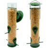 Sorbus Bird Feeder – Classic Tube Hanging Feeders for Finches Bird Seed and More, Weatherproof, Premium Hard Plastic with Metal Hanger, Great for Attracting Birds Outdoors, Backyard, Garden (2 Pack) 75 71u3iwtBedL