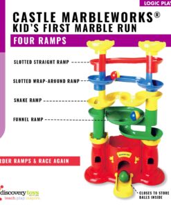 Discovery Toys Castle MARBLEWORKS® Marble Run | Kid-Powered Learning | STEM Educational Building Block Toy Learning & Childhood Development 2 Years Old and Up 8 71u3sdMmJZL