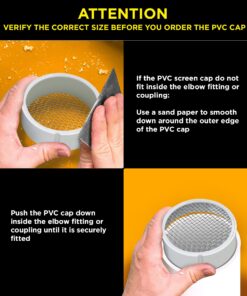 Raven R1509 3 inch PVC Termination Vent with Stainless Steel Screen and Drain Slot, White 29 71u3tVR7prL