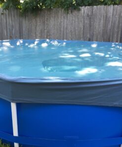 INTEX 28031E Pool Cover: For 12ft Round Metal Frame Pools – Includes Rope Tie – Drain Holes – 10in Overhang – Snug Fit 12-Foot 25 71u3yFBMhIL