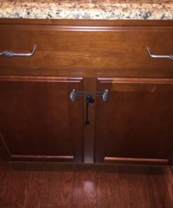 Kiscords Baby Safety Cabinet Locks for Knobs Child Safety Cabinet Latches for Home Safety Strap for Baby Proofing Cabinets Kitchen Door RV No Drill No Screw No Adhesive (Black) 32 71u4B1XKeTL