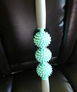 Coolife Fascia Muscle Roller - Cellulite Massager - Fascia Roller for Cellulite and Sore Muscles - Neck, Leg, Back, Body Roller Deep Tissue Massage Stick Tools - 3 Balls Size Version. Mint Green 45 71u4dPPuAhL