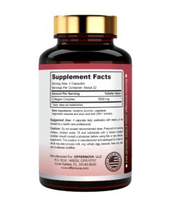 Offernova Collagen Ultra Hydrolyzed Collagen Supplements - 3000mg Anti Aging Bovine Collagen Peptides for Healthy Joints, Bones, Hair and Skin. Pastilla de Colageno Hidrolizado, 90 Capsules 10 71u4uGizRLL