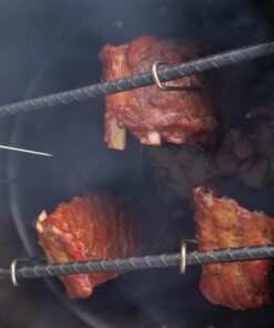 Pit Barrel Cooker Classic Package - 18.5 Inch Drum Smoker | Porcelain Coated Steel BBQ Grill | Includes 8 Hooks, 2 Hanging Rods, Grill Grate and More 67 71u59KlefBL