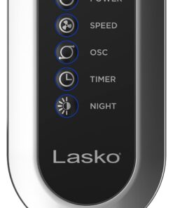 Lasko Oscillating Tower Fan, Remote Control, Timer, 3 Quiet Speeds, for Bedroom, Living Room and Office, 42", Silver, T42951 Silver T42951 31 71u5WMur4PL