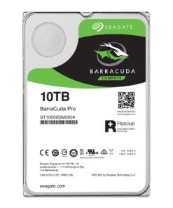 Alternative view of Seagate BarraCuda Pro 10TB Internal Hard Drive Performance HDD – 3.5 Inch SATA 6 Gb/s 7200 RPM 256MB Cache for Computer Desktop PC, Data Recovery (ST10000DM0004)