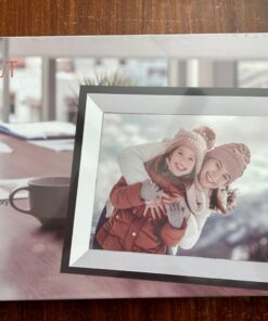 10.1 inch WiFi Digital Picture Frame, 32GB Smart Digital Photo Frame with WiFi Share Photo Video via Frameo App 10.1" Brown 53 71u5vKi6izL