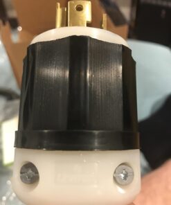 Leviton 2711 30 Amp, 125/250 Volt, NEMA L14-30P, 3P, 4W, Locking Plug, Industrial Grade, Grounding - Black-White 21 71u6jEdmWgL