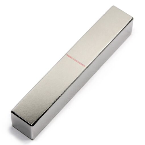 CMS MAGNETICS - (1 Ct, 3” x 1/2” x 1/2”) N52 Grade Anti-Corrosion Nickel Plated Neodymium Rectangular Bar Magnet, 17 Pound Pull Force, Applications: Crafting, DIY Projects, Education, Science, Design and Engineering