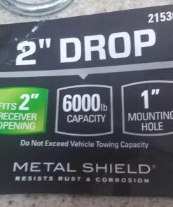 Reese 21536 Drawbar 2 Inch Square and Ballmount Towing 2 Inch Starter Kit, Black 33 71u6meeiK L