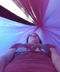 Oak Creek Lost Valley Camping Hammock. Bundle Includes Mosquito Net, Rain Fly, Tree Straps, Compression Sack. Weighs Four Pounds, Perfect for Camping. Lightweight Nylon Single Hammock. 47 71u6uahOi1L