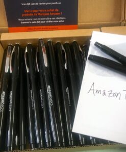 Amazon Basics Felt Tip Marker Pens - Medium Point, Black, 24-Pack 24 Pack 26 71u6xTV7AL