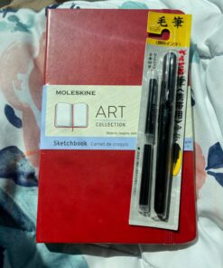 Moleskine Art Sketchbook, Hard Cover, Large (5" x 8.25") Plain/Blank, Scarlet Red, 104 Pages 16 71u705yDLL