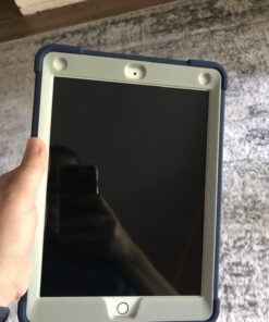 Rantice iPad 6th Generation Cases, iPad 5th Generation Case, iPad Air 2 Case, iPad 9.7 Case, Shockproof Rugged Drop Protection Cover Built with Kickstand for iPad 9.7'' A1893/A1954/A1822/A1823 Navy Blue+Gray 20 71u7KvzIyiL