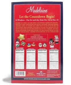 Madelaine Solid Premium Milk Chocolate Santa's Workshop Countdown Christmas Advent Calendar Filled With 24 Solid Premium Milk Chocolates, 6oz 6 Ounce (Pack of 1) 8 71u7WpptlL