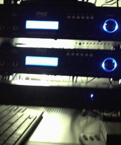 Pyle 5 Channel Rack Mount Bluetooth Receiver, Home Theater Amp, Speaker Amplifier, Bluetooth Wireless Streaming, MP3/USB/SD/AUX/FM Radio, 200 Watt, with Digital ID3 LCD Display - PDA7BU, Black Basic Features 44 71u7edVVIJL