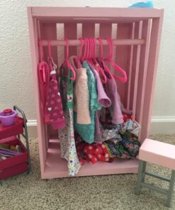 DollsHobbiesNmore 12 Pink Doll Clothes Hangers Fits 18 Inch Girl Doll Clothes 9 71u8ST4BWL