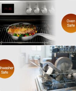 Duxtop Professional Stainless Steel Pots and Pans Set, 17PC Induction Cookware Set, Impact-bonded Technology 32 71u8vgQForL