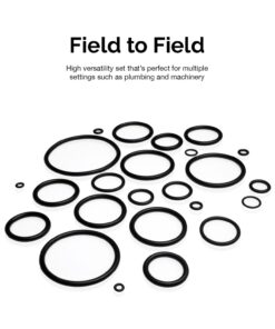 NEIKO 407 Rubber O-Ring Assortment Kit, Buna-N Gasket Sealing Rings and Replacement O-Rings, 32 SAE Sizes, 407-Piece Kit SAE O-Ring, 407 Piece 9 71u9qv860L