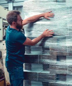 SinoPack Stretch Wrap Film Industrial Strength Durable Self-Adhering Small Wrap Film for Packing, Moving, Packaging, Heavy Duty Shrink Wrap 80Gauge X 5.1IN X 1000FT 4Pack 4 17 71uACcfgqAL