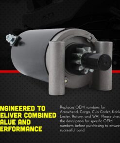 DB Electrical 410-21069 Starter Compatible with/Replacement for Cub Cadet i1046, i1050, RZT 42, RZT 46, RZT 50, RZT L42, RZT L46, RZT L50, RZT L54, RZT S42, RZT S50, RZT S54 AII KH-32-098-01-S motor starter 15 71uCryiwL