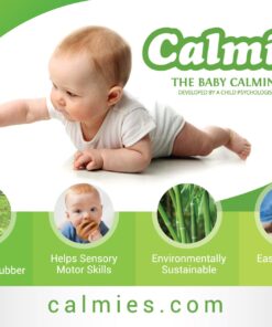 Calmies Teether for Babies Without BPA, Natural 100 Percent Rubber Toy for Infants, Plant Based, No Parabens, PVC or Phthalates, Unscented 23 71uDB1ZM0L