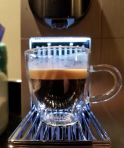 Eparé Glass Espresso Cups - Set of 4 Double Walled Espresso Cups with Handle - 2 oz Single Shot Latte Glasses Cup - Clear Double Insulated Coffee or Cappuccino Mug 24 71uDQ4cZPDL
