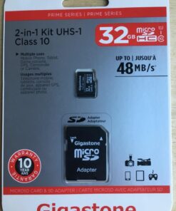 Gigastone 32GB Micro SD Card with Adapter, U1 C10 Class 10 90MB/S, Full HD available, Micro SDHC UHS-I Memory Card - Full HD Video Series 32GB Full HD Video 1-Pack 13 71uDYgRm8pL